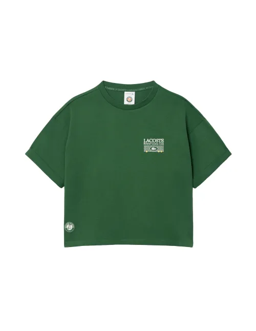 T-Shirt Lacoste Roland Garros Kollektion Damen | Ofertas De Padel